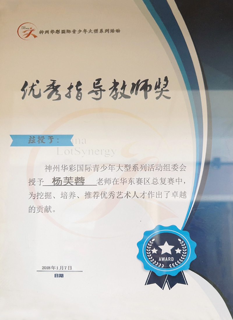 优秀指导教师奖